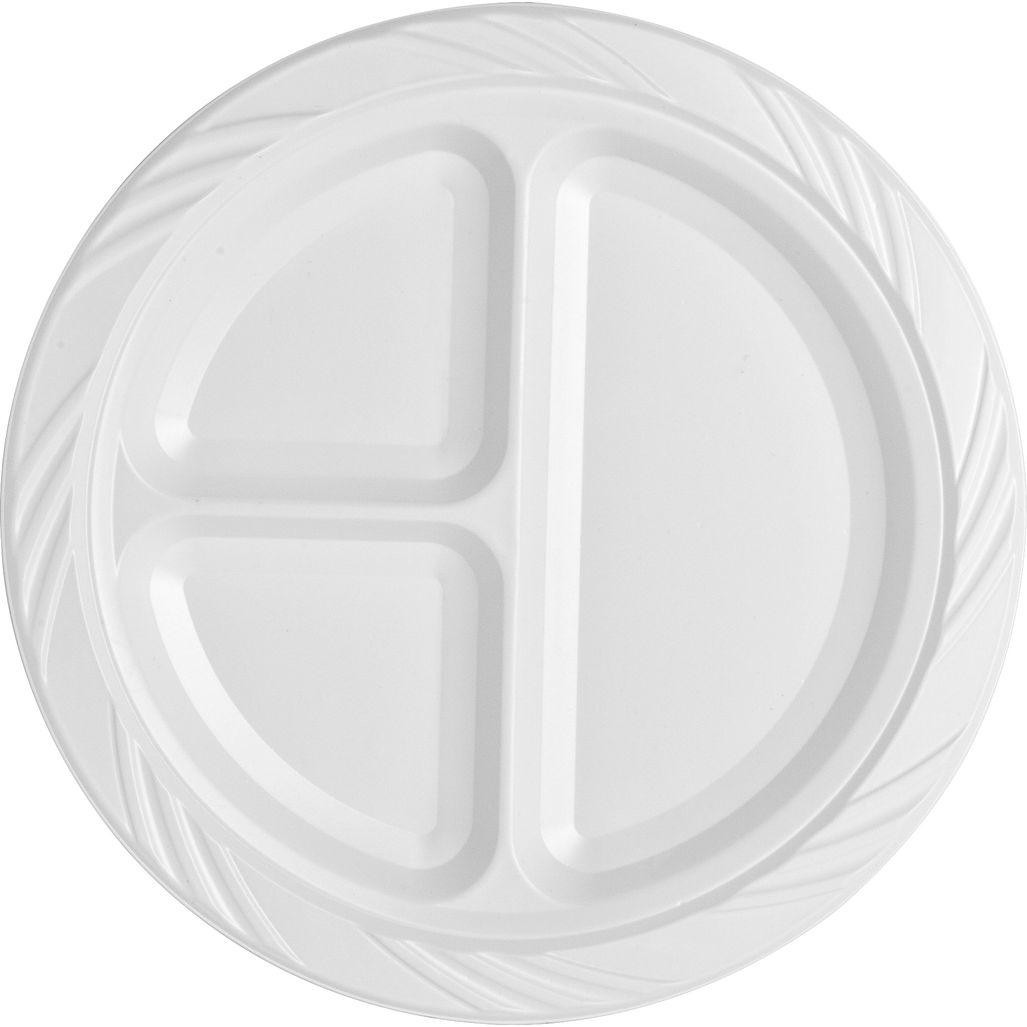 Genuine Joe Round Divided Plates