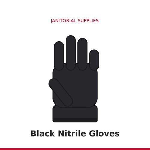 Black Nitrile Gloves
