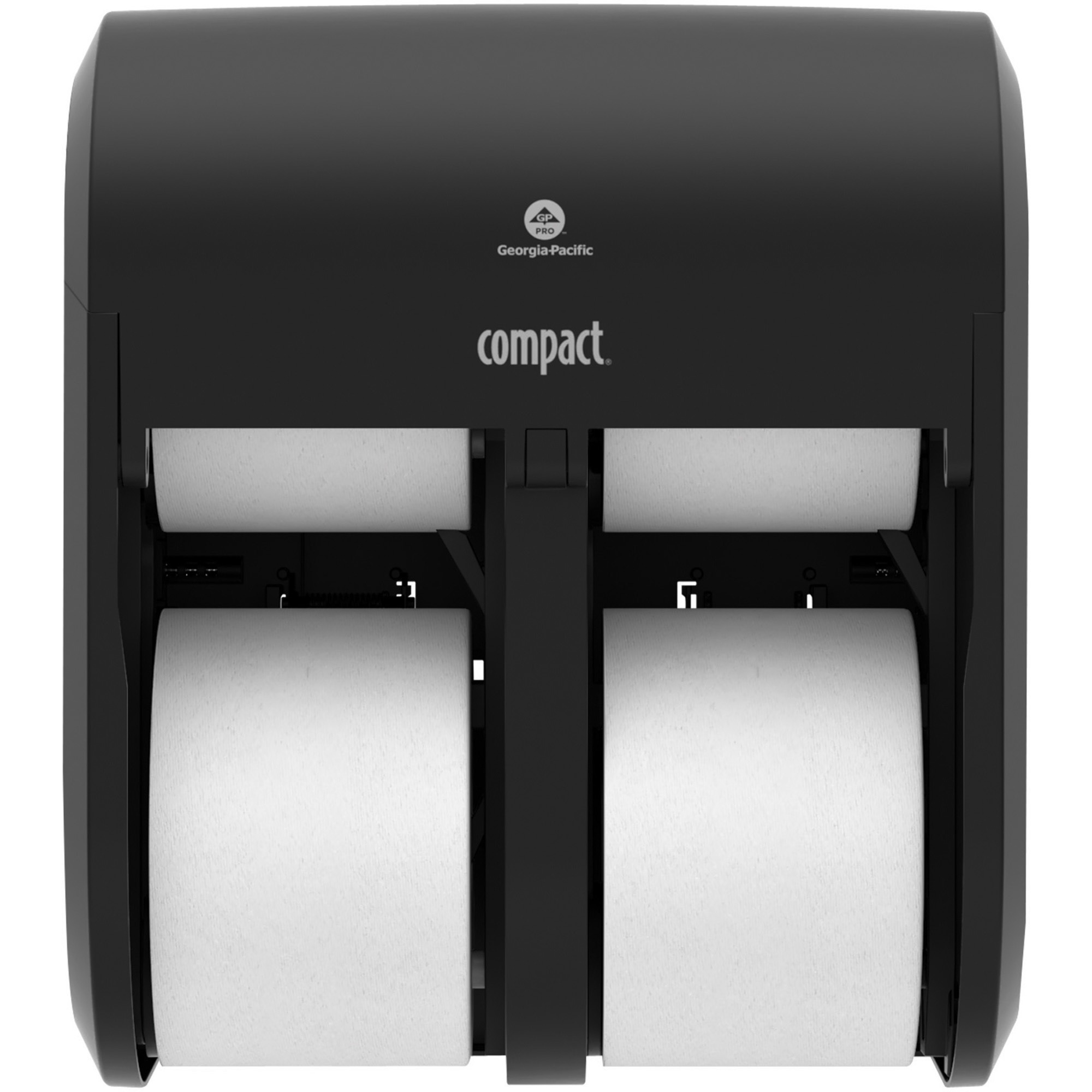 Compact 4-Roll Quad Coreless High-capacity Toilet Paper Dispenser