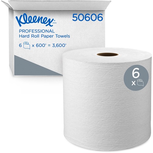Kleenex Hard Roll Paper Towels With Premium Absorbency Pockets