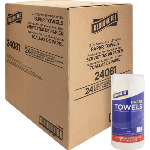 Genuine Joe Kitchen Roll Flexible Size Towels