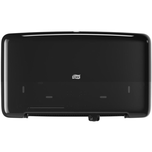 Tork Twin Mini Jumbo Toilet Paper Roll Dispenser Black T2